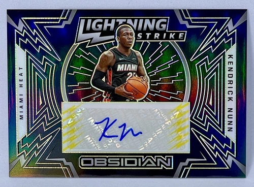 2020-21 Obsidian - Kendrick Nunn Lightning Strike Auto Electric Etch Yellow /10