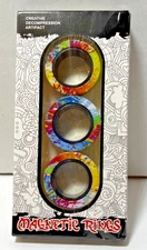 Magnetic Rings Fidget Toy Set, Idea ADHD Fidget Toys, Adult Fidget Magnets Spinn