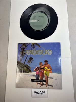 Erasure Love To Hate You Vitamin C  7'' 45 Record Mute 131 146G49
