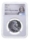 PF68 1963 Proof Franklin Half Dollar NGC Graded - White Coin Spot Free