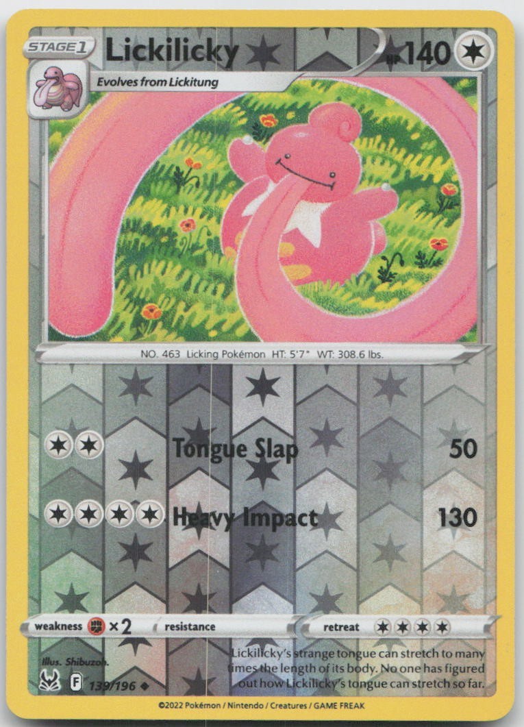 Lickilicky Reverse Holofoil [SWSH11 - 139/196]UncommonPokemonNM