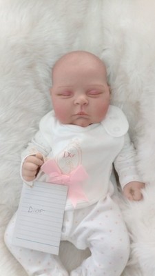 Dior schöne Reborn Mädchen Puppe schön gewichtet bis 5,3 Pfund 18'' 46 cm Neu Doll