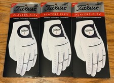 New Titleist Players Flex - Lot of 3 Golf Gloves Cadet Medium-Large