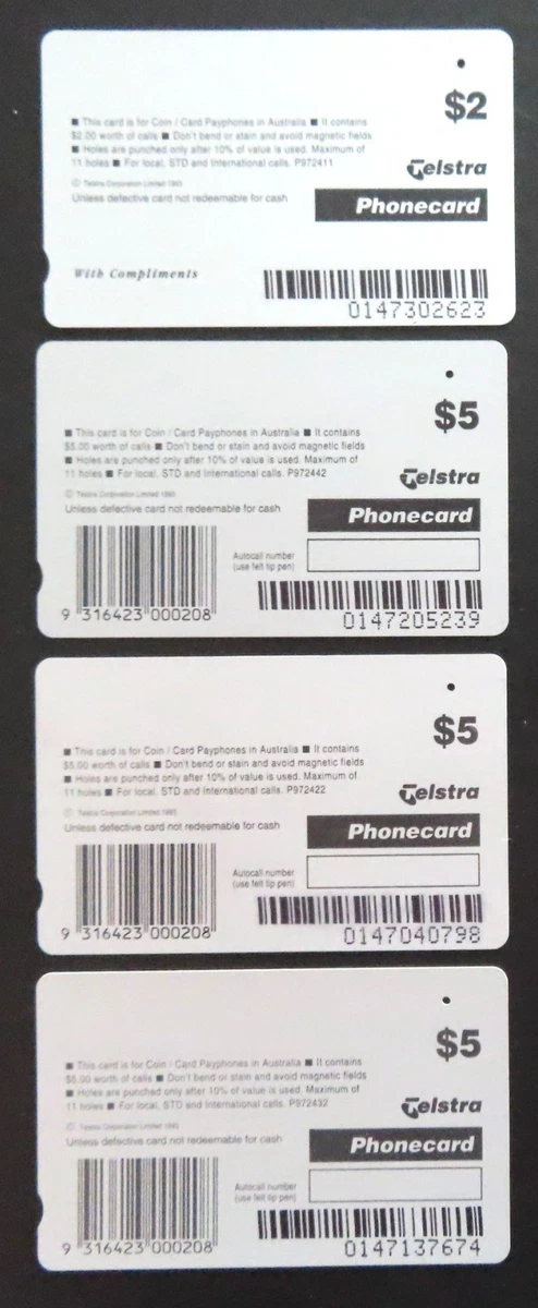 Telstra SYDNEY 2000 FULL SET OF 4 ONEHOLE - SYD, OLLY, MILLIE & the $2 Phonecard