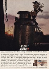 1963 Mars Candy: Best Candy On Earth Comes From Mars Vintage Print Ad