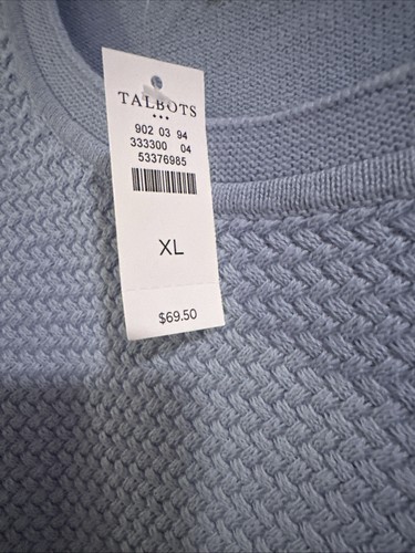 NWT Talbots Textured Knit Crewneck Sweater Purple Lavender Size XL - Picture 2 of 6
