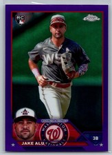 Jake Alu 2023 Topps Chrome Update Purple /250 RC Washington Nationals #USC65