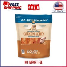 Golden Rewards Chicken Flavor Premium Dry Jerky Treats for All Dogs 64 oz