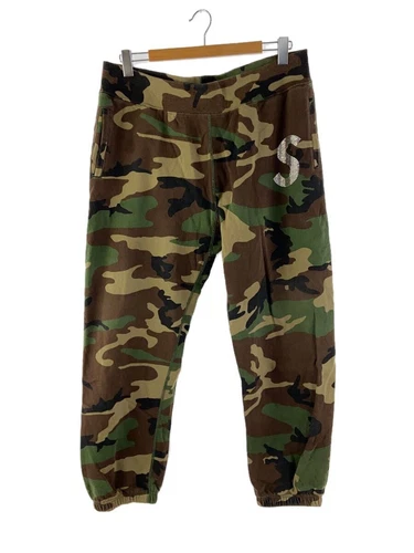 Pantalon de jogging logo Supreme/21SS/S / L / coton / khk / camouflag d'occasion
