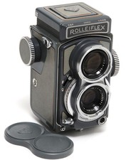  Baby Rolleiflex 4x4 GREY version TLR w. Schneider Xenar 3.5/60mm NOTESTED