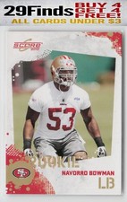 Navorro Bowman ROOKIE CARD 2010 Score #376 49ers Football (RC). rookie card picture