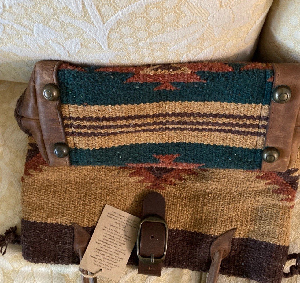 Sundance Catalog McFadin Sisters Stacy & Laurie Navajo Blanket Rug Purse Tote