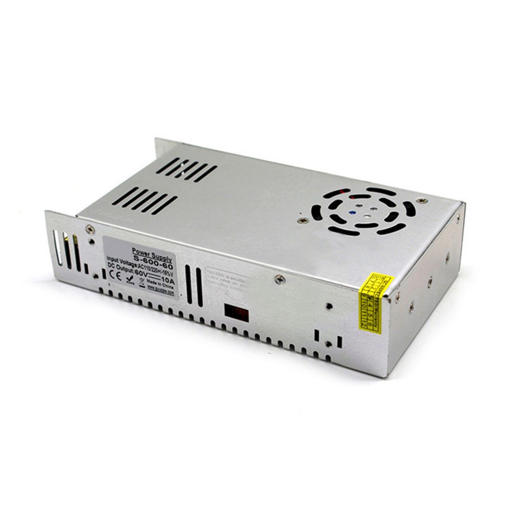 AC110/220V To DC 60V 10A 600W Switch Power Supply Adapter For LED Strip Light US