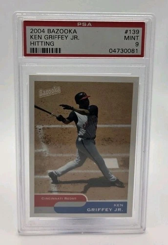 BAZOOKA! Ken Griffey Jr. 2004 #139 PSA 9 MINT - The Kid Cincinnati Reds