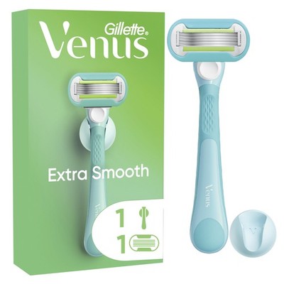 Gillette Venus Extra Smooth Damenrasierer, 1 Ersatzklingen, Wiederverwendbares,