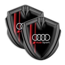 Universal Automotive Logo Shield Audi Sport Durable Metal Decorative Badge Universal Automotive Logo Shield Audi Sport Durable Metal Decorative Badge