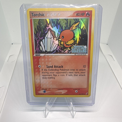 Pokemon TCG Torchic 64/100 EX Crystal Guardians STAMPED Reverse Holo 40 HP 