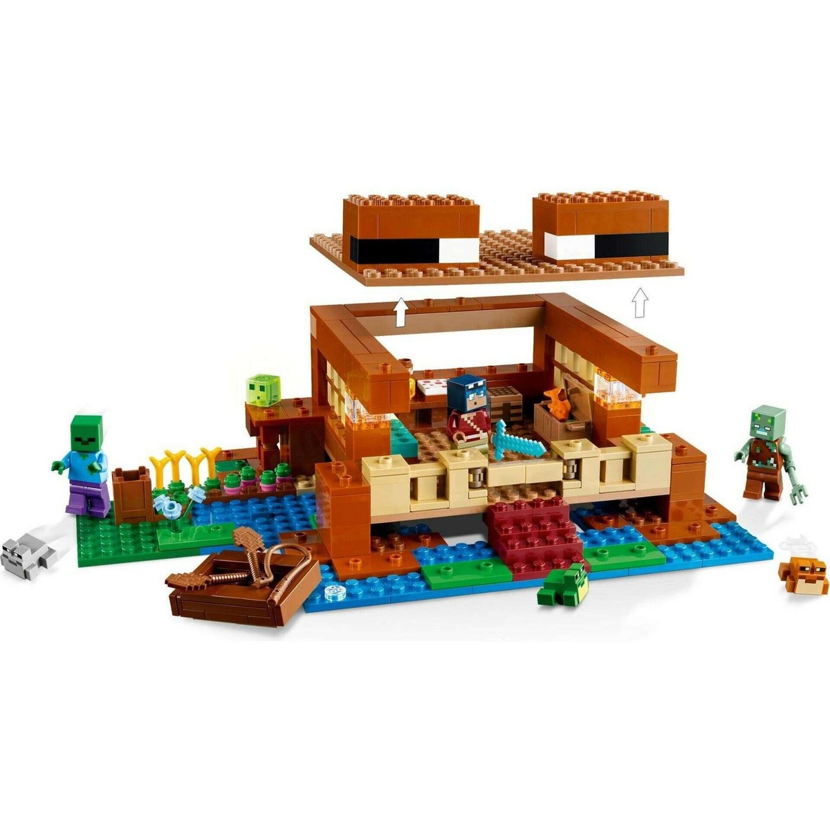 Mận Lego 21256 Minecraft The Frog House 5702017583327 | eBay UK