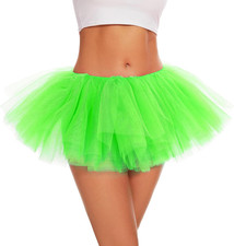 Tutu for Women Adults 5 Layered Tutu Tulle Skirt Tutus for Women Girls Teens 80S