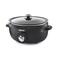 Slow Cooker 3.5L Tempered Glass Lid & Removable Non-Stick Bowl Chalkboard Design