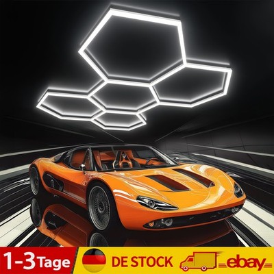 5x Hexagon Led Garage Light 6500k Licht Hexagon Werkstatt Lager Autogarage