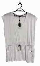 Tommy Hilfiger Women's Sleeveless White V-neck Sheath Lounge Dress Size L/XL