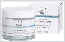 Whish Blue Matcha Restoring Detox Hydrating Restore Facial Clay Mask 2 oz NIB