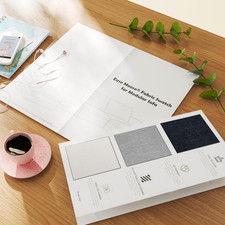 EASE MOOSE Chenille Modular Sectional Couch Fabric Swatch Card