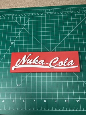 3D Printed Nuka Cola Fallout Logo Sign Display Fan Art Video Game