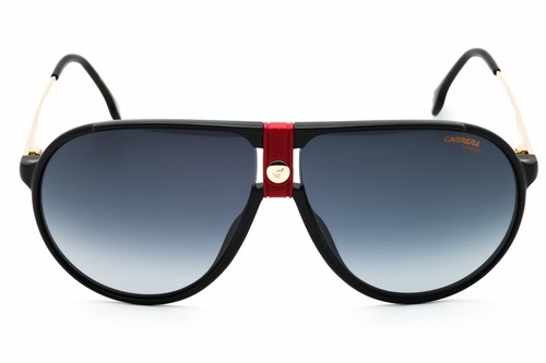 CARRERA 1034/S Y11 9O Sunglasses Black Red Frame Grey Gradient Lenses 63mm - Picture 2 of 4