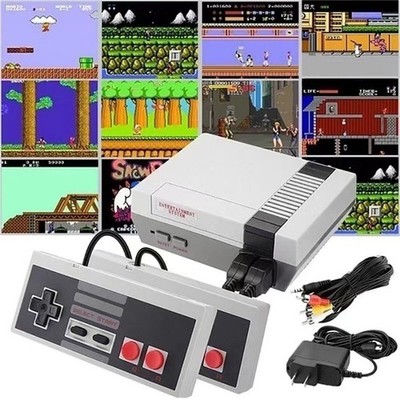 Retro Spielekonsole Classic mit 620 Spiele 2 Fernbedienungen TV Gamepads Kinder