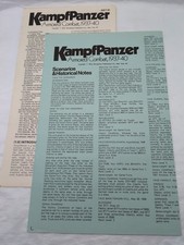 SPI KampPanzer Armored Combat 1937-40 Rules Booklet And Scenario Historical
