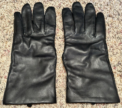 Thinsulate Black Leather Lined Winter Gloves 40 gram Womens Size X Large