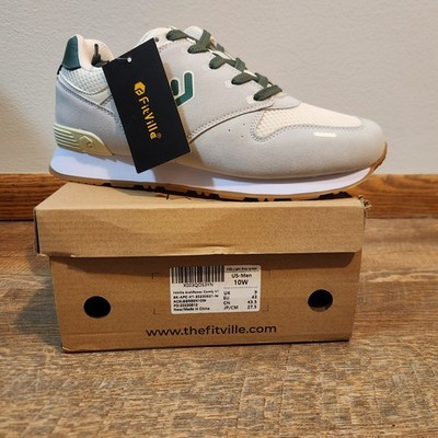 FitVille Sneakers Arch Power Comfy V1 Fit Walking Shoes Mens Size 10w New In Box