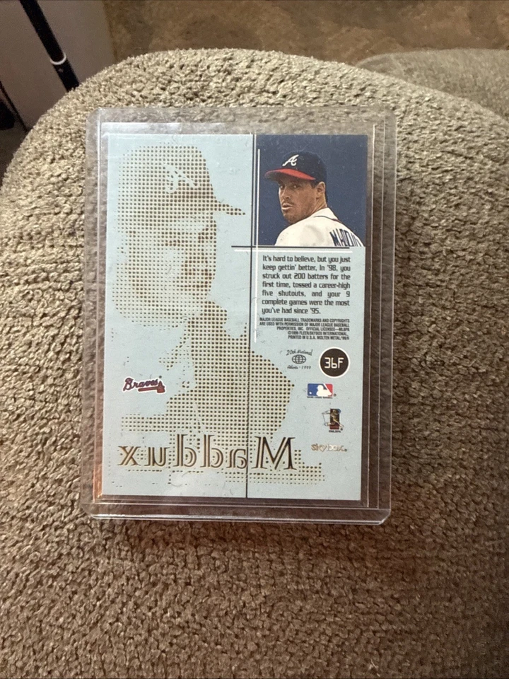1999 Skybox Molten Metal - Heavy Metal Fusion Greg Maddux #36F - Image 2 of 2