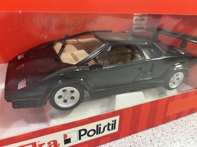 Tonka Polistil schwarz LAMBORGHINI COUNTACH C/Spoiler 1:18 Diecast Sportscar boxed
