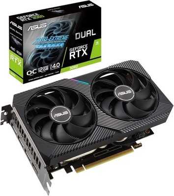 ASUS Dual GeForce RTX 3060 12GB V2 OC   Gaming Grafikkarte   GDDR6   PCIe 4.0