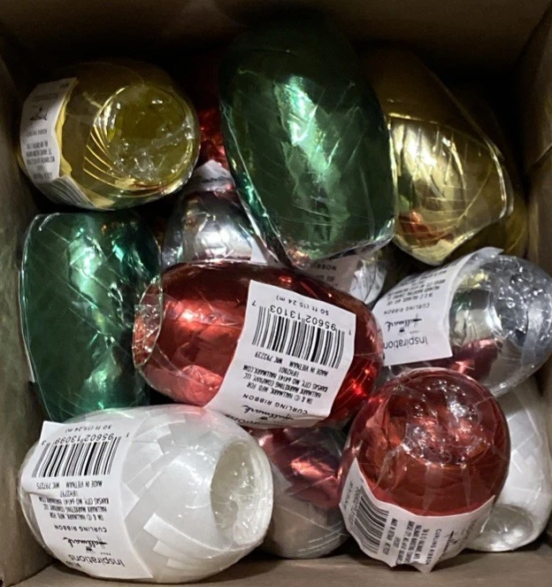 Lot Of 20 Hallmark Inspirations Curling Ribbon 50 Ft Each Roll Assorted Colors - Image 2 of 2