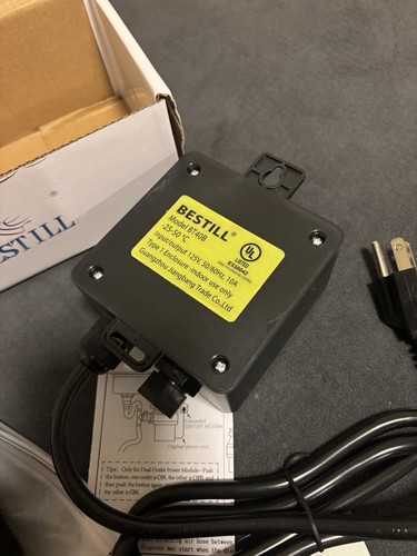 Kit de interruptor de aire de fregadero BESTILL para eliminación de basura, negro mate 3,6" - Imagen 4 de 5