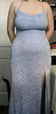 Light Blue Sparkly Prom Dress