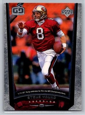 1999 Upper Deck Game Dated #216 Steve Young 49ers HOF QB NFL Football Card