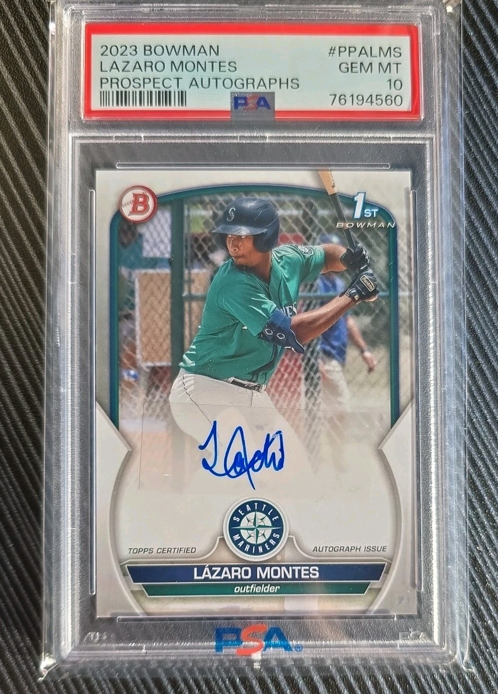 Lazaro Montes 2023 Bowman #CPA-LM Chrome Prospect Auto (1st) Price