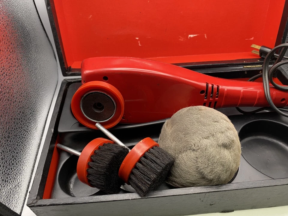 Pulidora de zapatos eléctrica vintage Sears / tampón P200B sin probar Foto 3 de 4