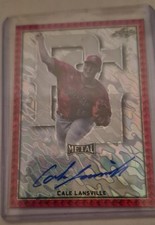 2020 Leaf Perfect Game All-American Classic - Metal Auto 1/1 Cale Lansville...