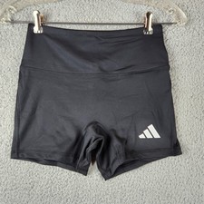 Adidas Shorts Girls 11-12Y Black 4 In Compression Volleyball Climacool JM9521