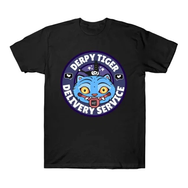 KPop Demon Hunters DERPY Tiger Delivery Boy T-shirt