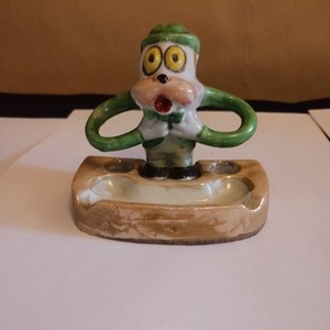 1930 Lusterware Dog Toothbrush Holder  RARE and UNIQUE