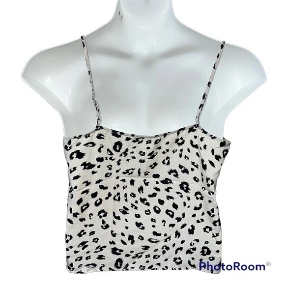 Camisa leve semi transparente leopardo branco exuberante tamanho médio - Imagem 2 de 4