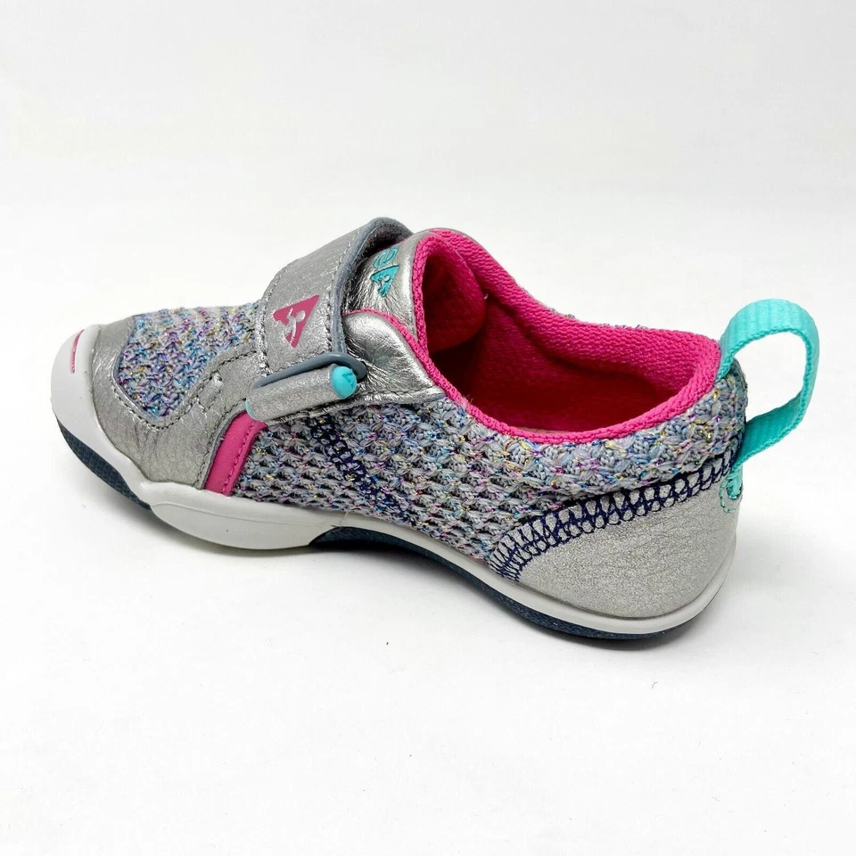 Zapatillas sin cordones Plae TY Hematite plateadas para bebés niñas pequeñas 102340 009 Foto 3 de 4