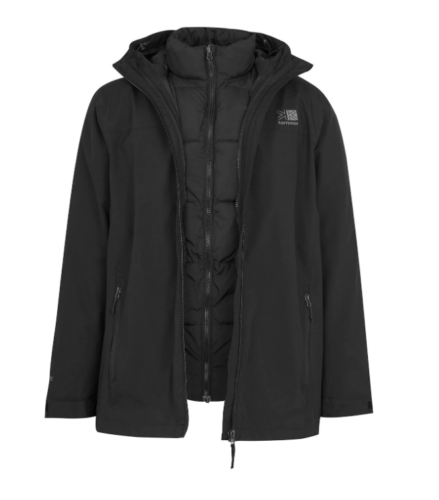 Karrimor Orbit 3 In 1 Jacket Mens Outdoor Clothing Black Size UK Large #REF162 - Afbeelding 1 van 1